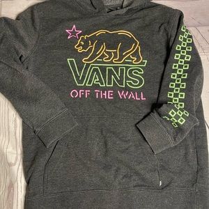 Vans Boys hoodie pullover size X-Large dark grey